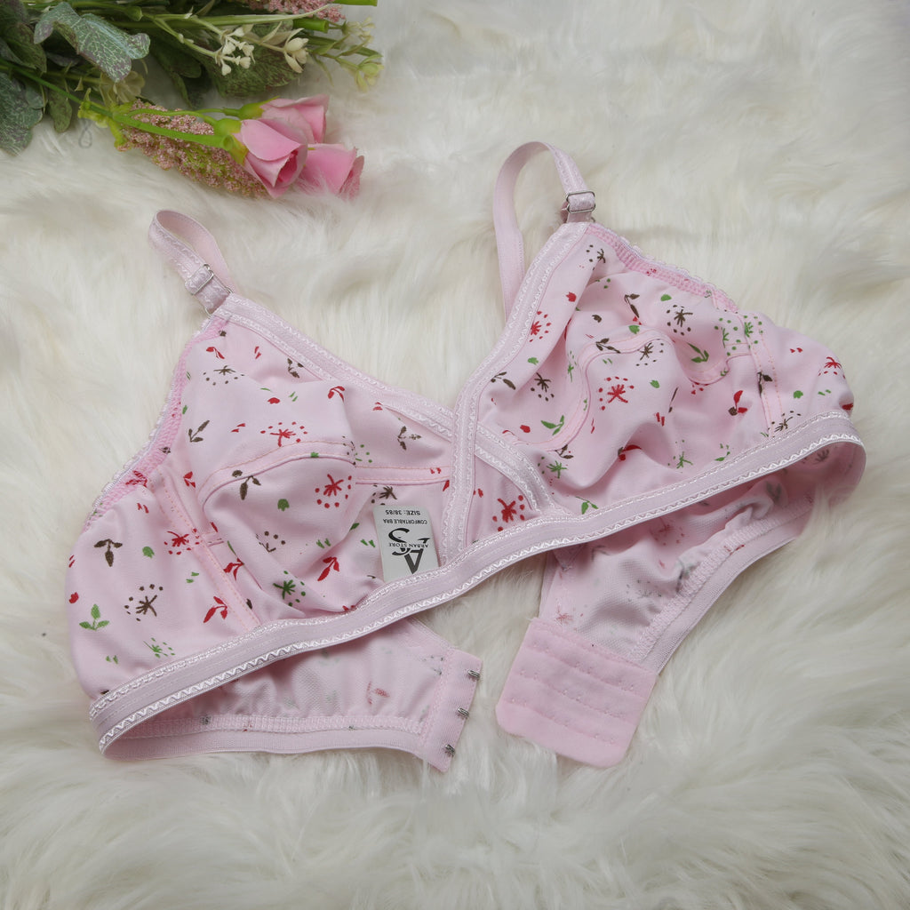 4 Piece summer fabric Printed jersey bra
